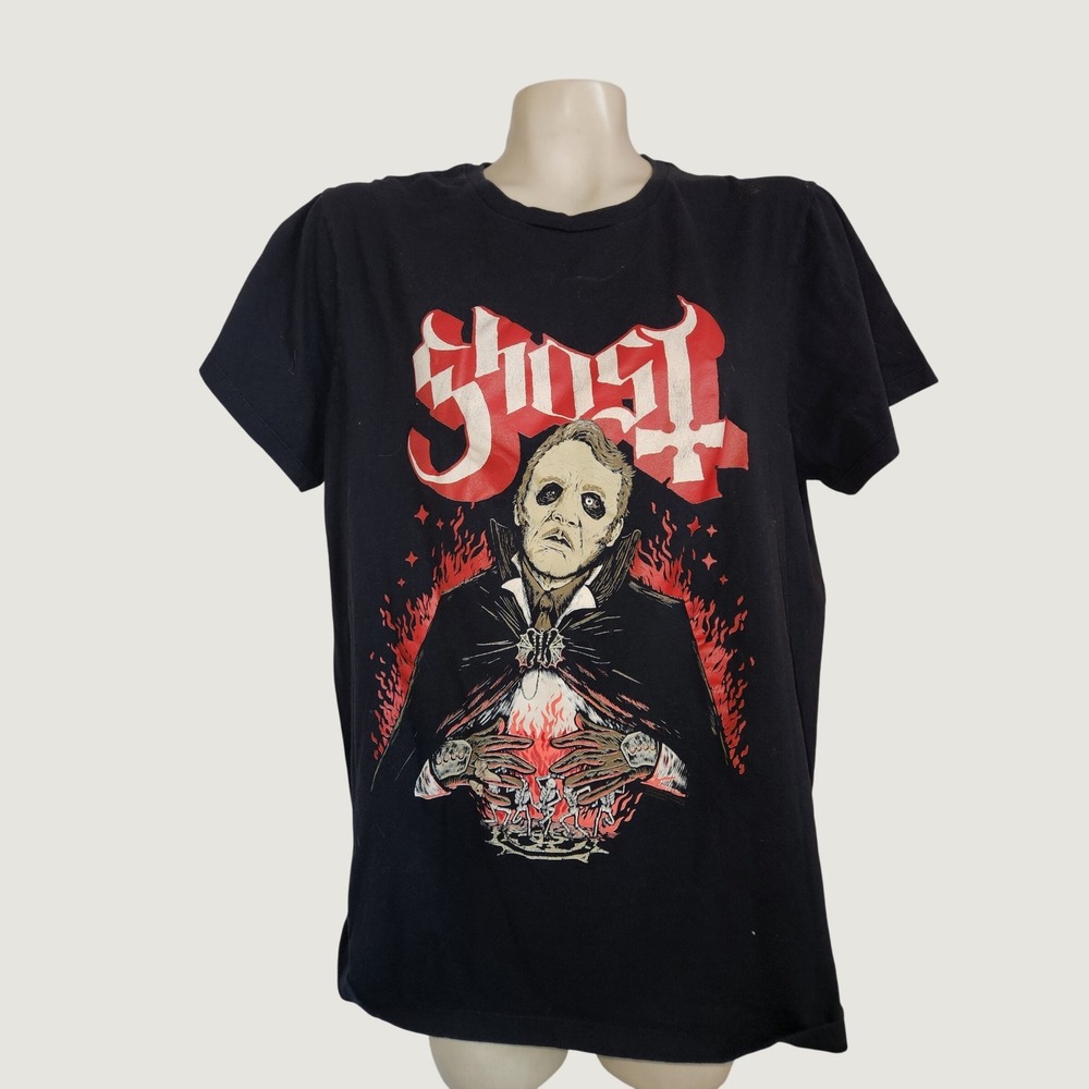 Ghost Band T-Shirt Mens XL Black Papa Emeritus Graphic‎ Tee Rock Merch swedish